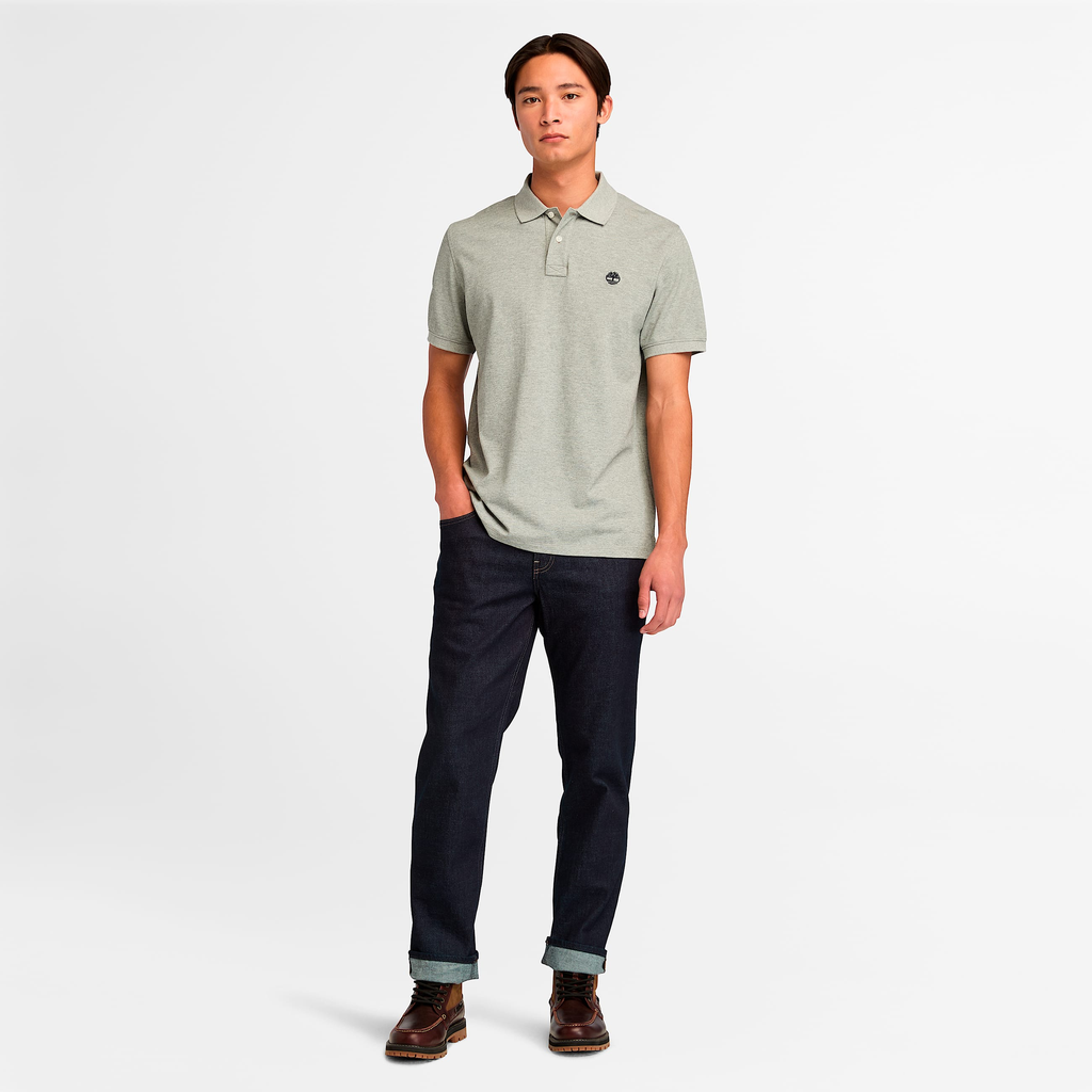 Mens Millers River Short-Sleeve Pique Polo Shirt - Image 2