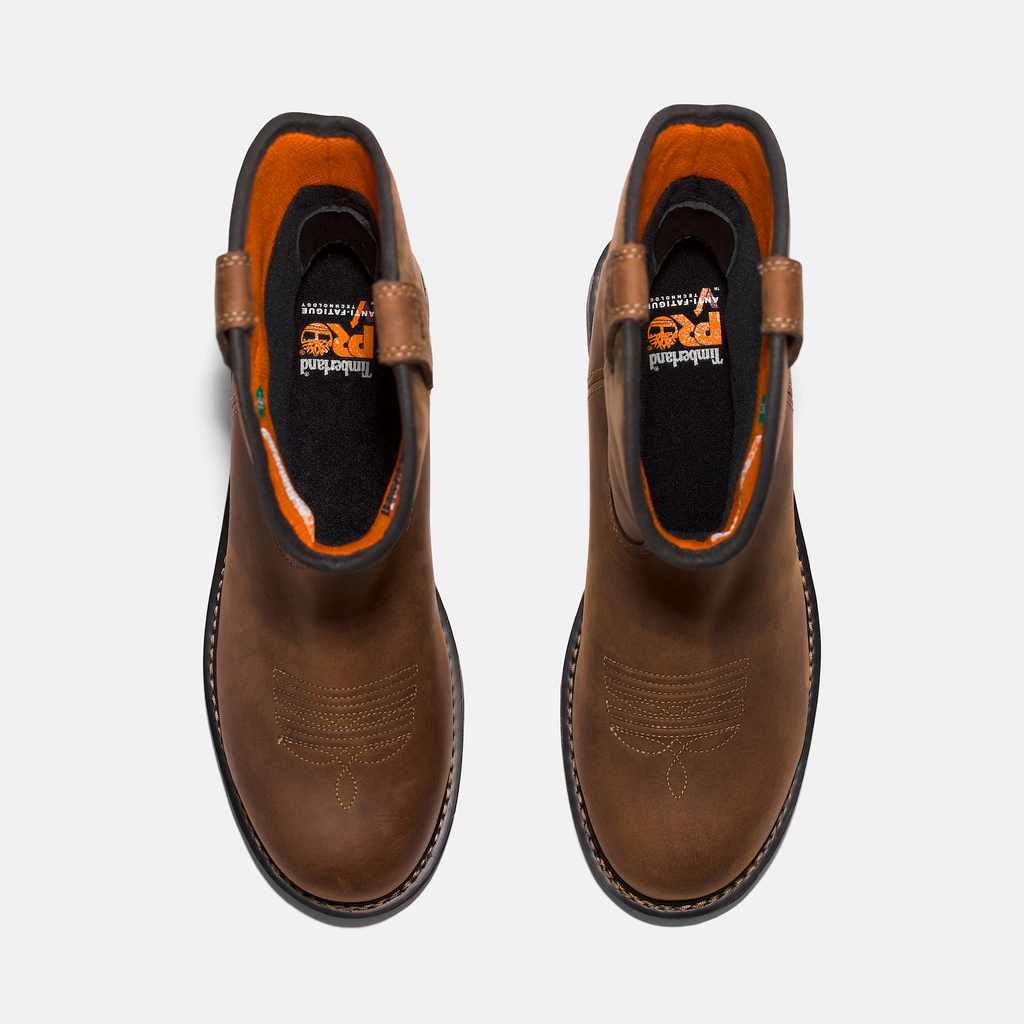 Mens True Grit Pull On Composite Toe Waterproof Work Boot - Image 2