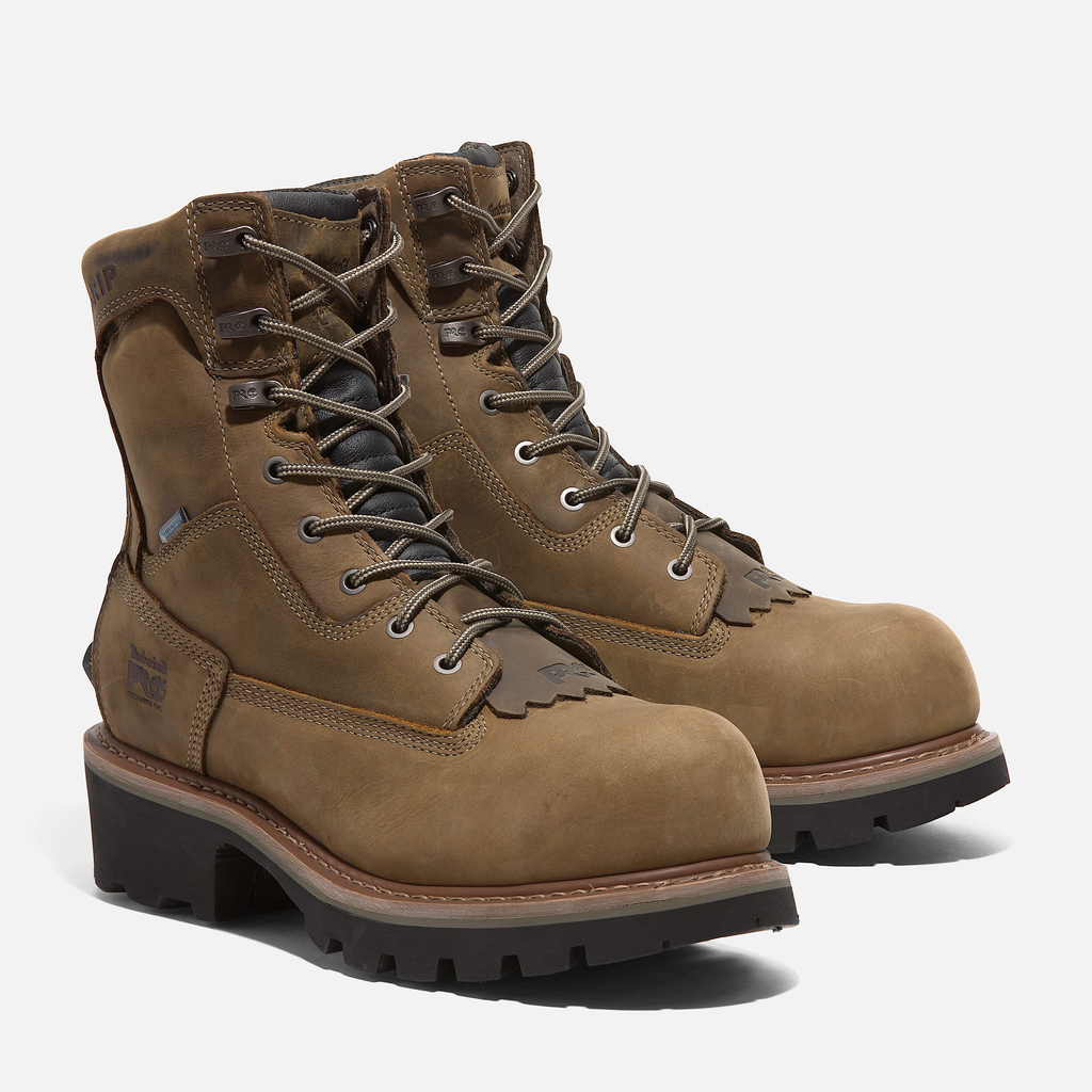 Mens Evergreen Logger Composite Toe Waterproof Work Boot - Image 4