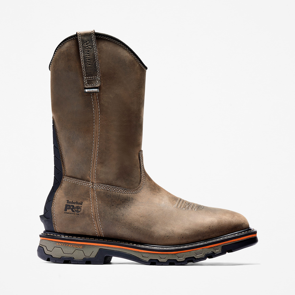 Mens True Grit Pull On Waterproof Work Boot