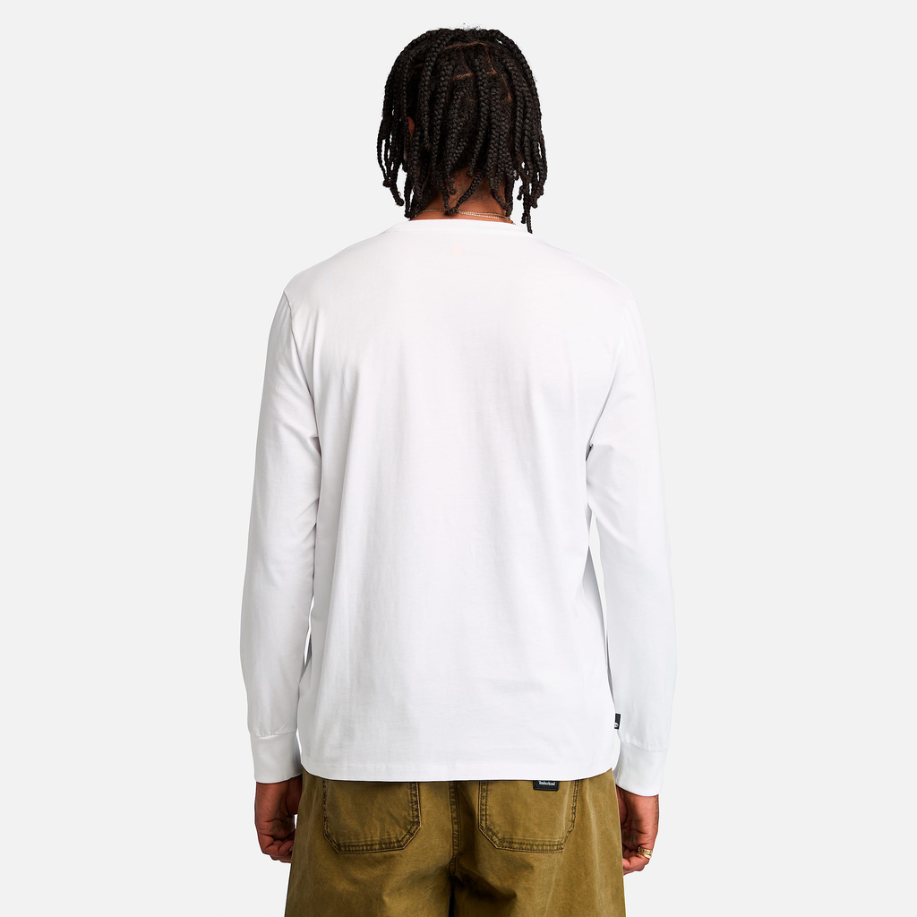 Mens Stack Logo Colored Long Sleeve T-Shirt - Image 4