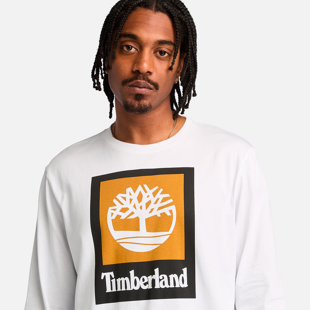 Mens Stack Logo Colored Long Sleeve T-Shirt - Image 3