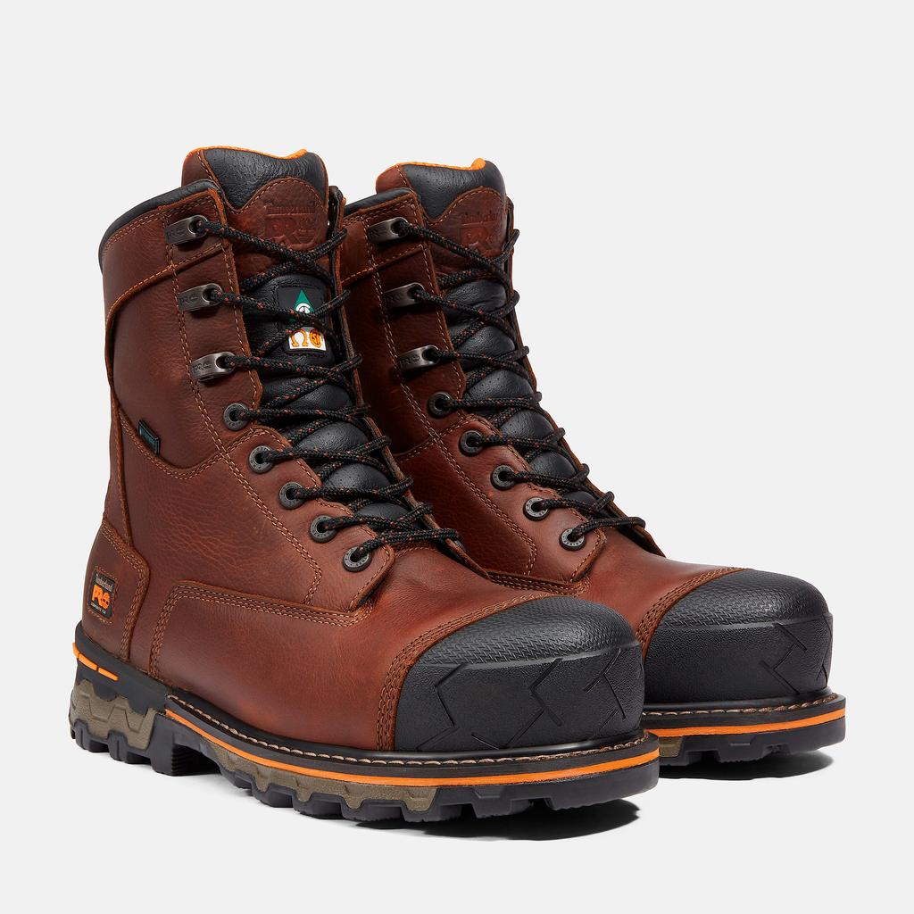 Mens Boondock 8" Composite Toe Waterproof Insulated Work Boot - Image 4
