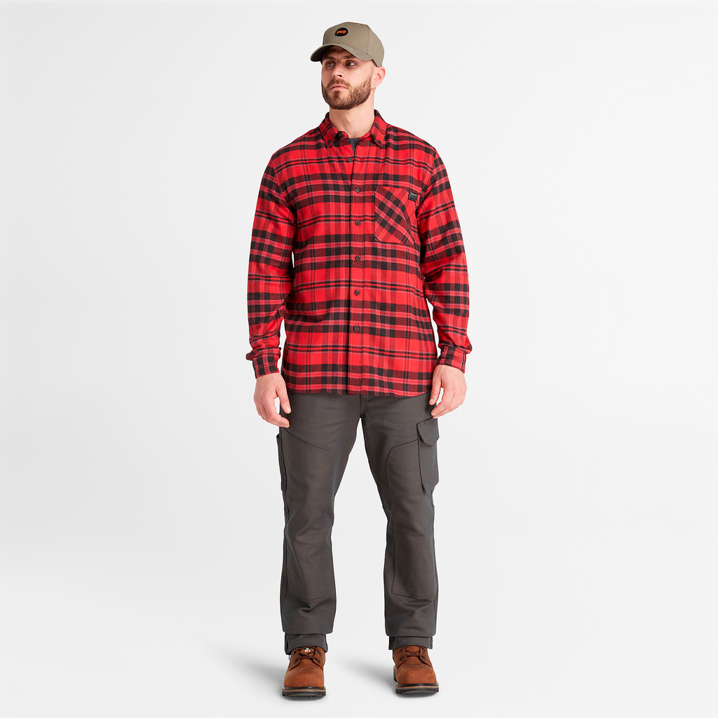 Mens Timberland PRO? Woodfort Midweight Flannel Shirt - Image 2