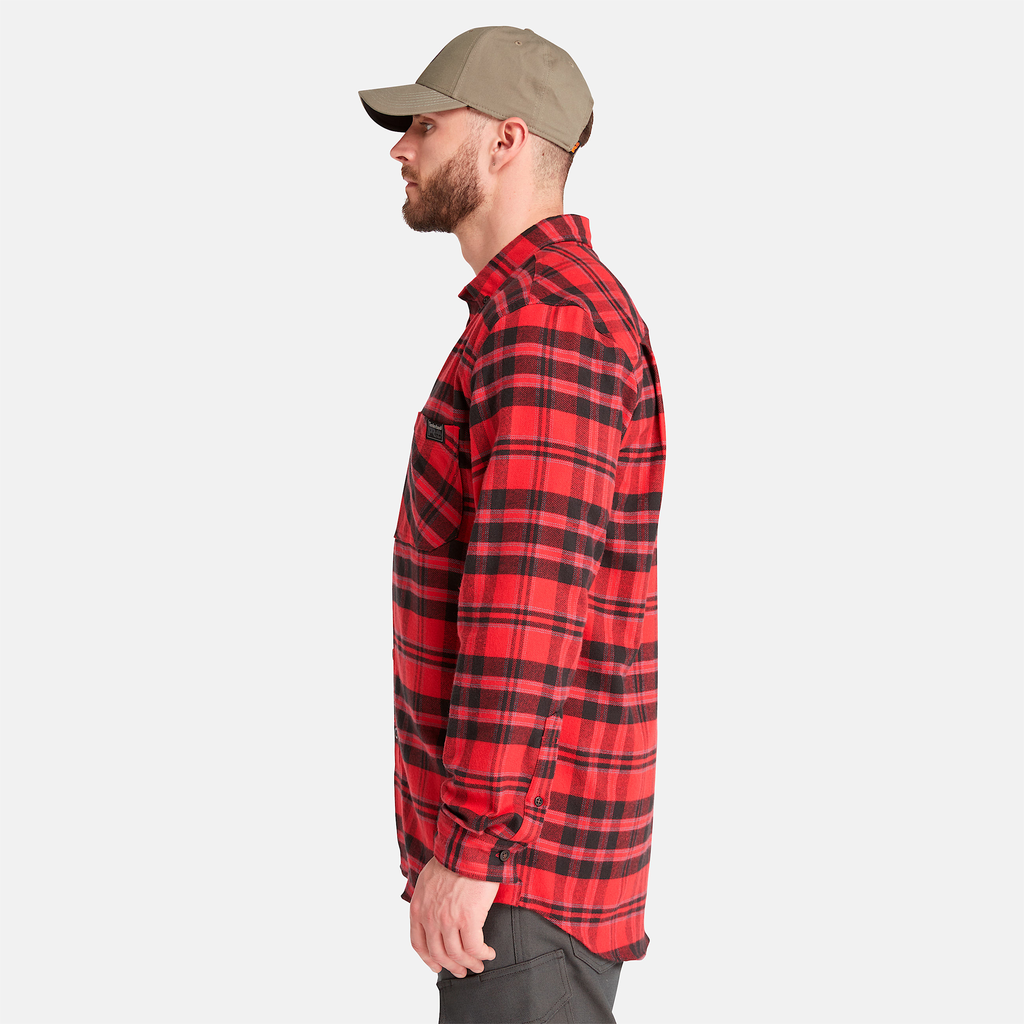 Mens Timberland PRO? Woodfort Midweight Flannel Shirt - Image 4