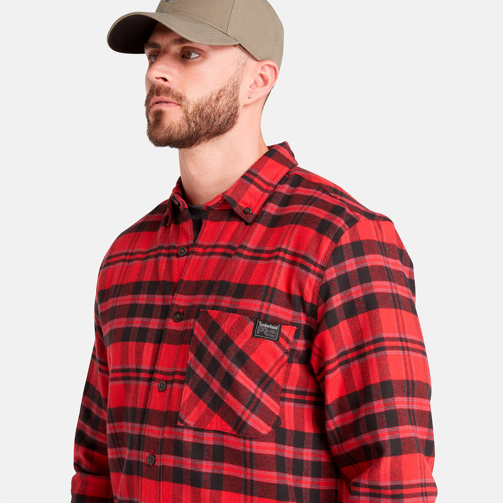 Mens Timberland PRO? Woodfort Midweight Flannel Shirt - Image 3