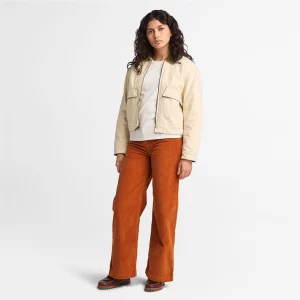 Womens Corduroy Wide-Leg Pant