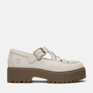 Womens Stone Street Platform Buckle Shoe