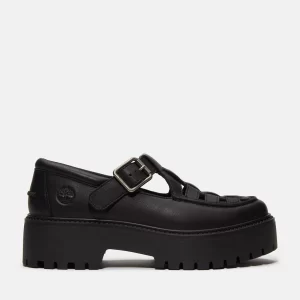 Womens Stone Street Platform Buckle Shoe