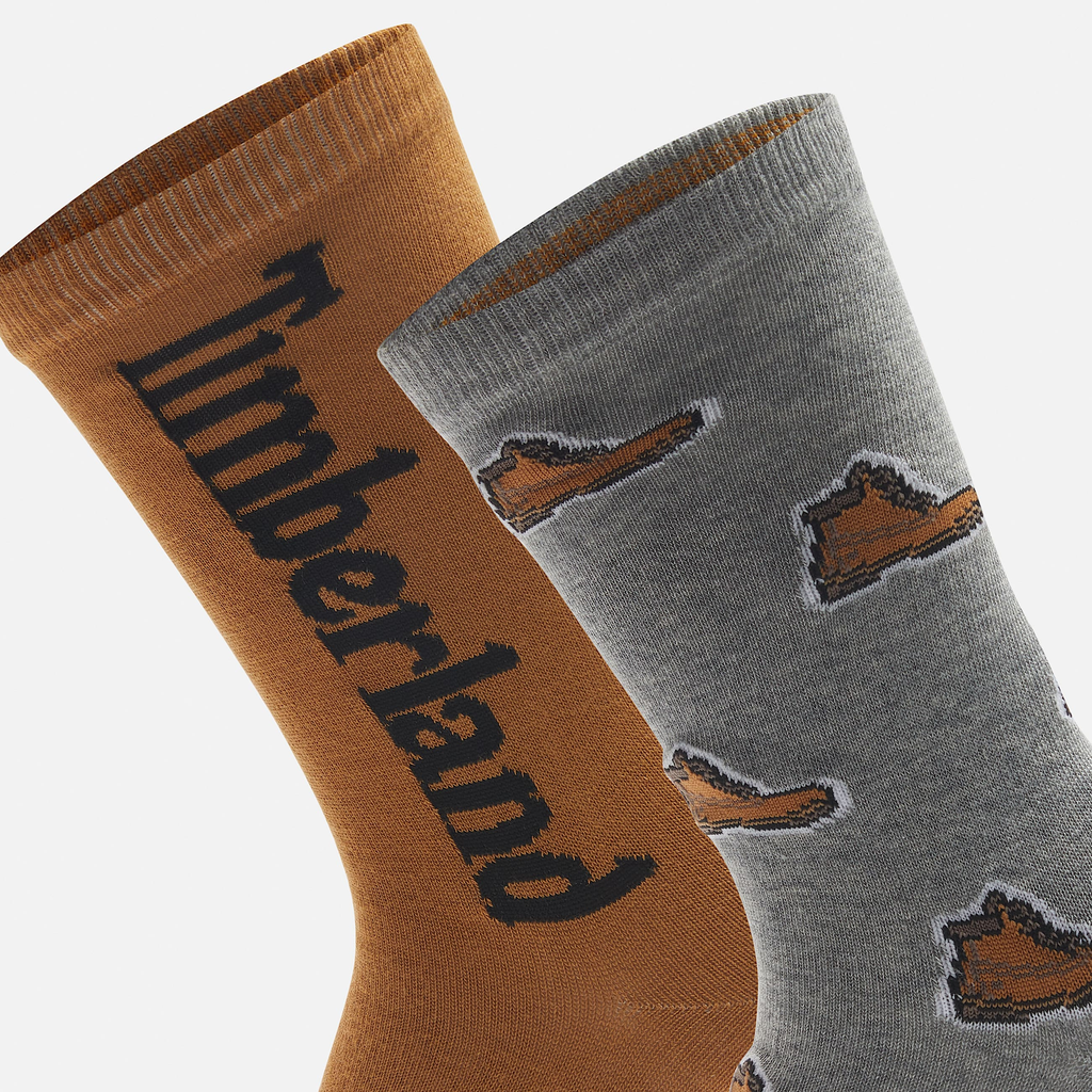 2-Pack Timberland? All Over Print Crew Sock - Image 2