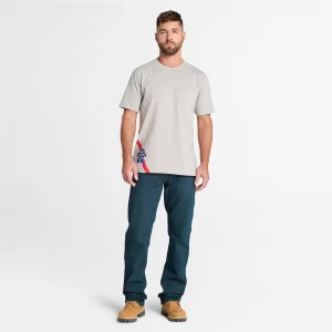 Mens Timberland PRO? and Pabst Blue Ribbon Short Sleeve T-Shirt