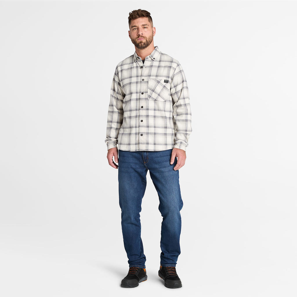 Mens Timberland PRO? Woodfort Lightweight Flannel Flex Shirt - Image 2