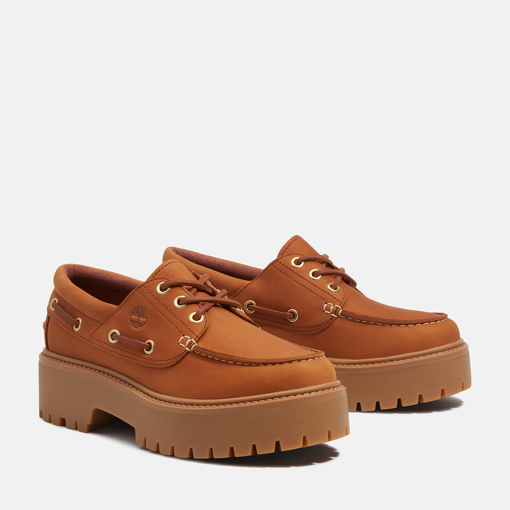 Womens Stone Street Platform Boat Shoe - Image 3