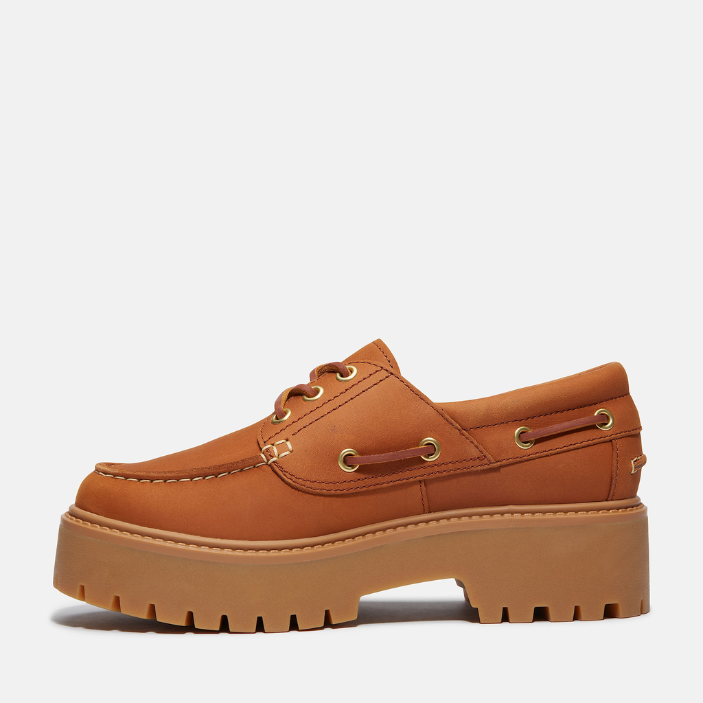 Womens Stone Street Platform Boat Shoe - Image 4