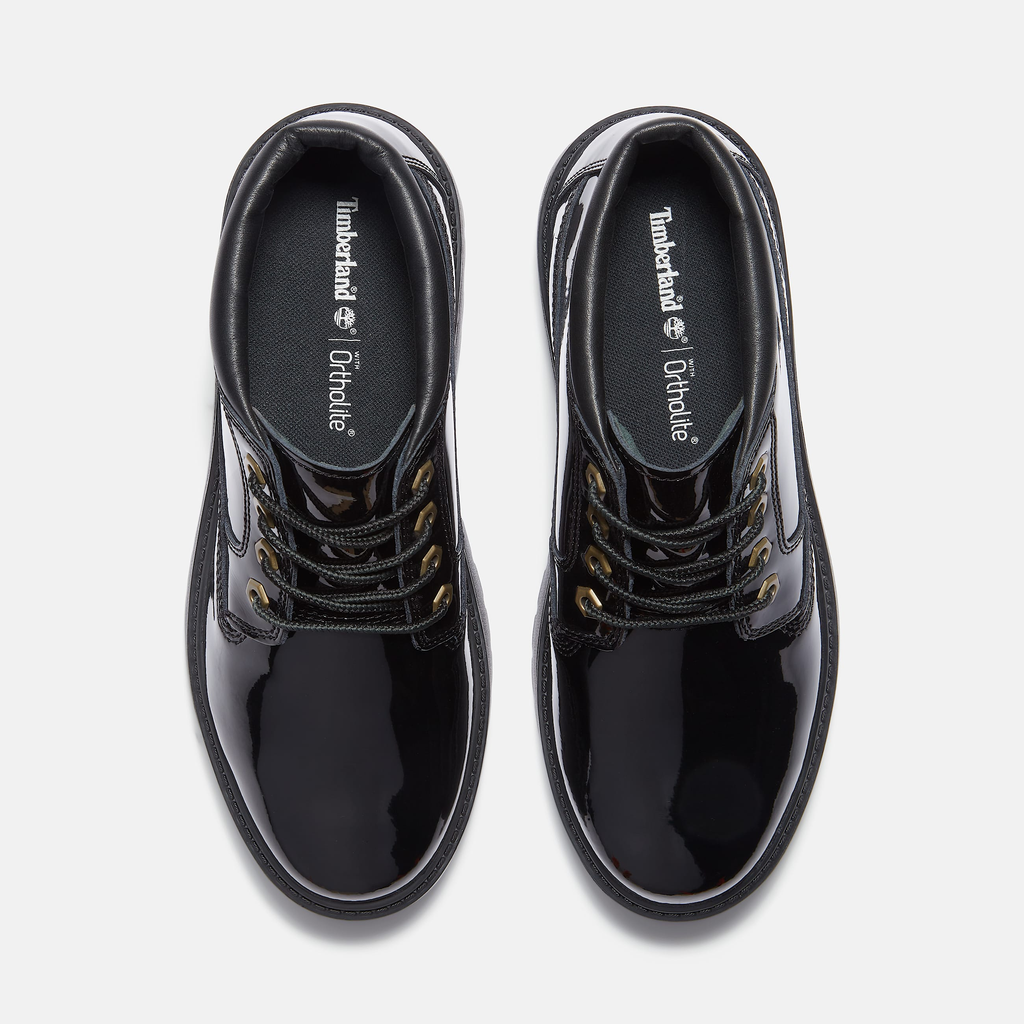 Womens Patent Leather Stone Street Platform Chukka - Image 2