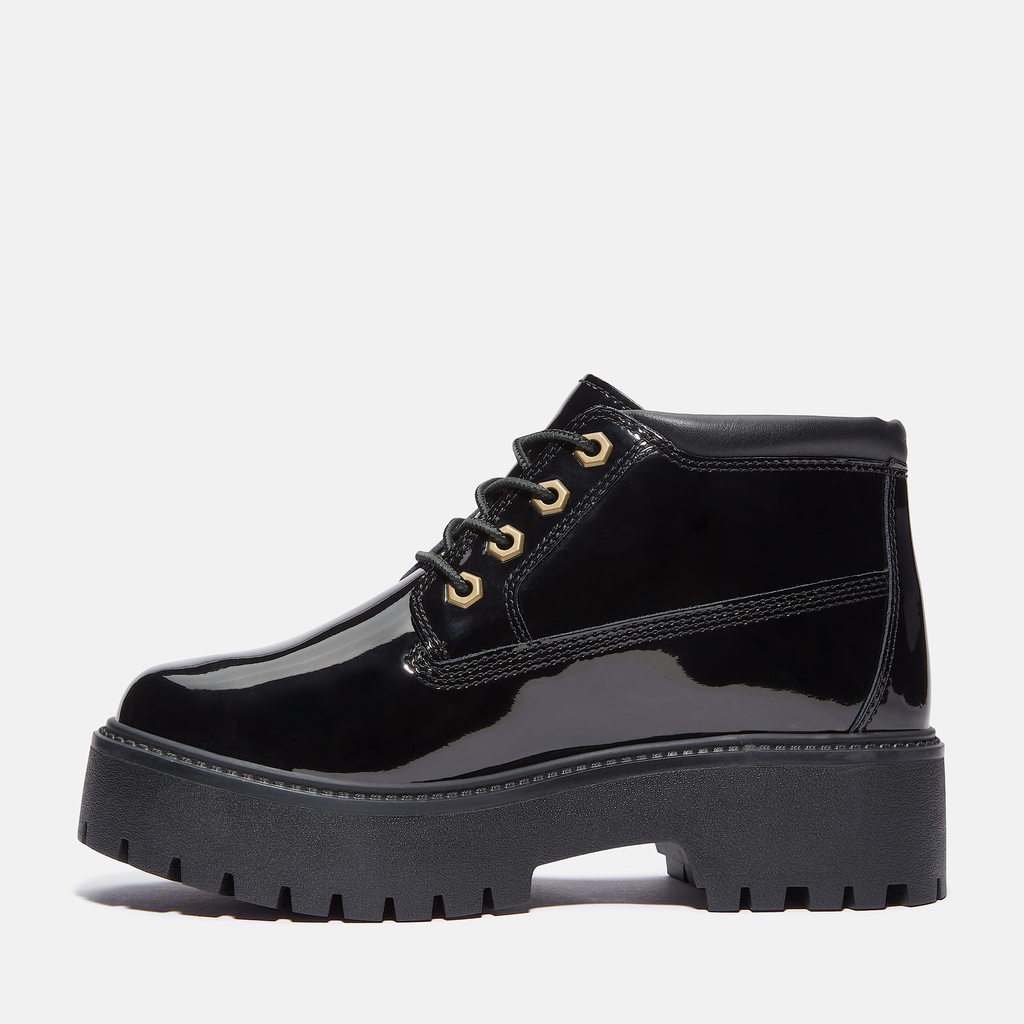 Womens Patent Leather Stone Street Platform Chukka - Image 6