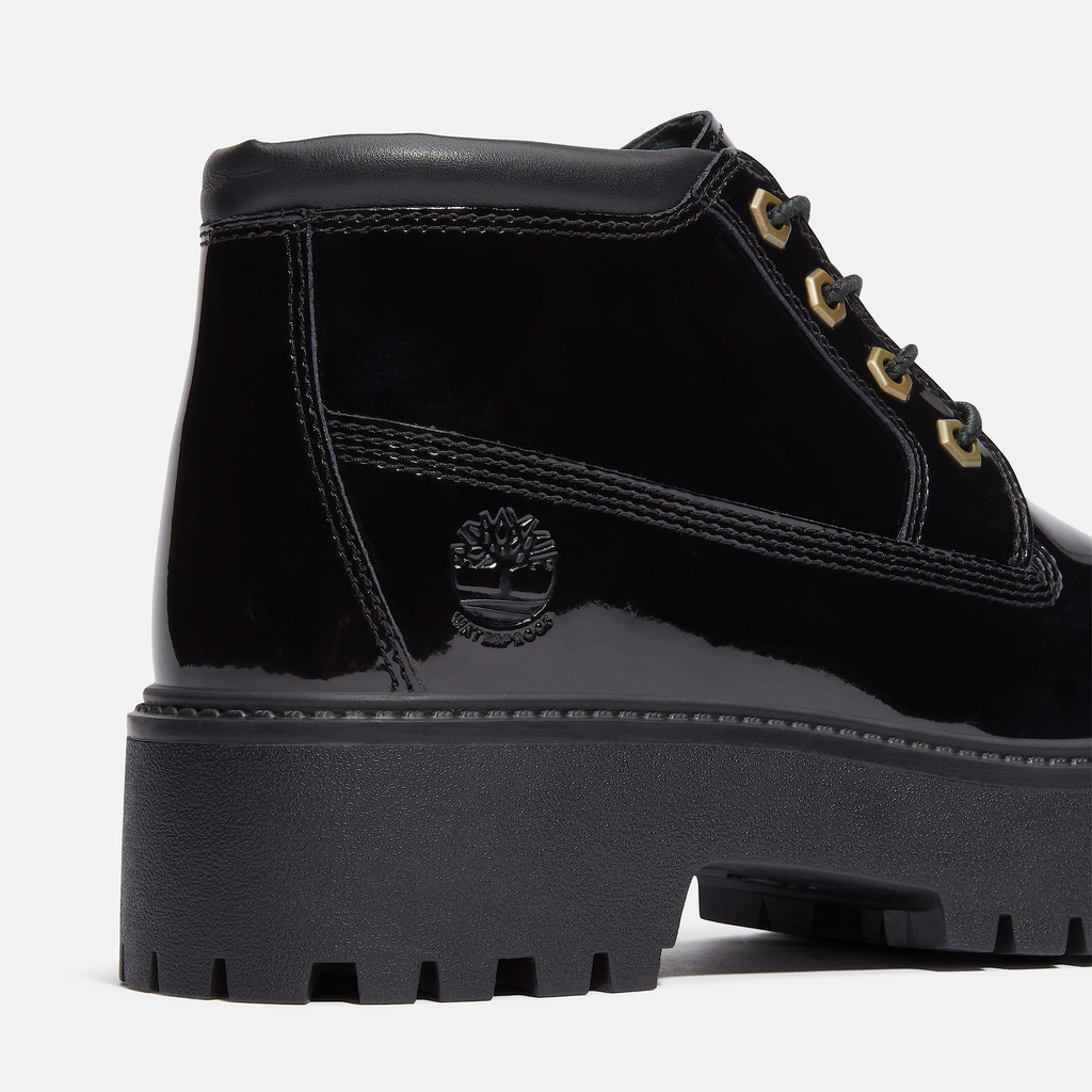 Womens Patent Leather Stone Street Platform Chukka - Image 7