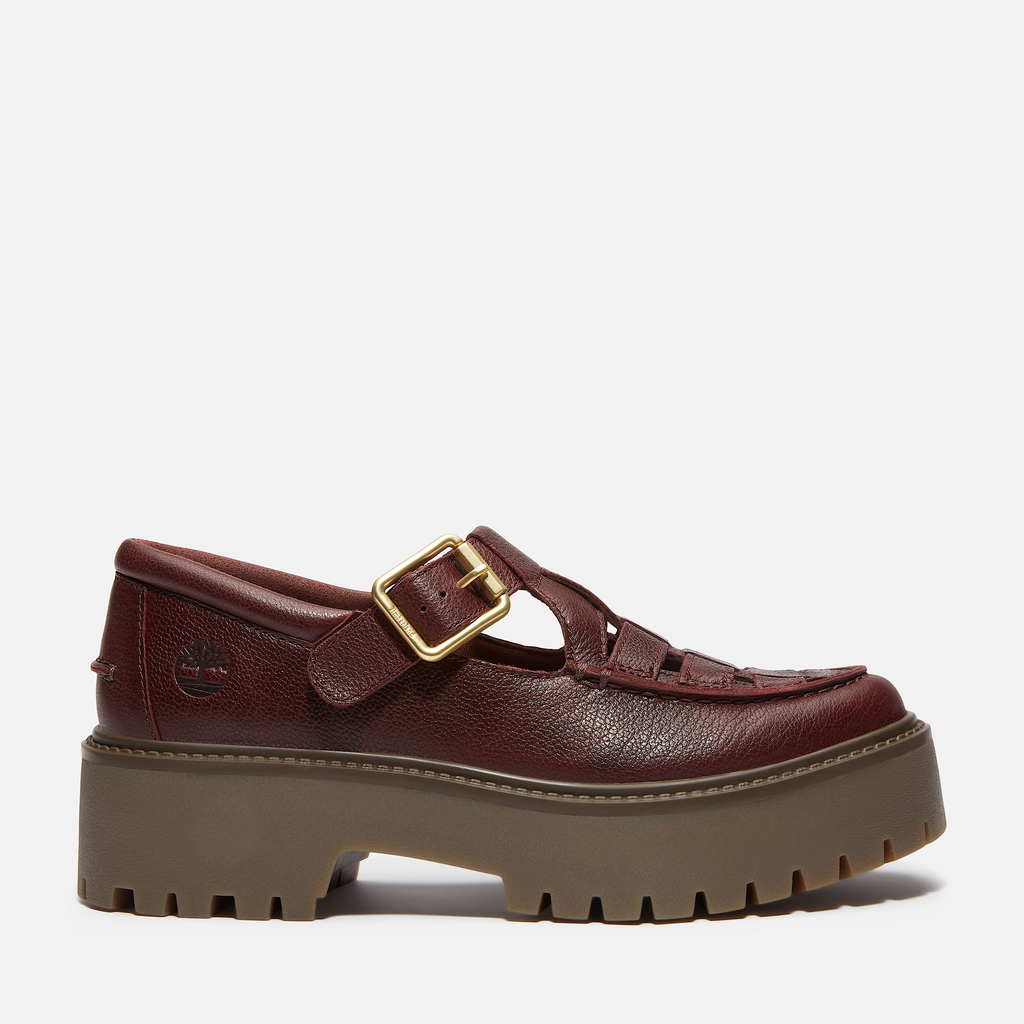 Womens Stone Street Platform Buckle Shoe