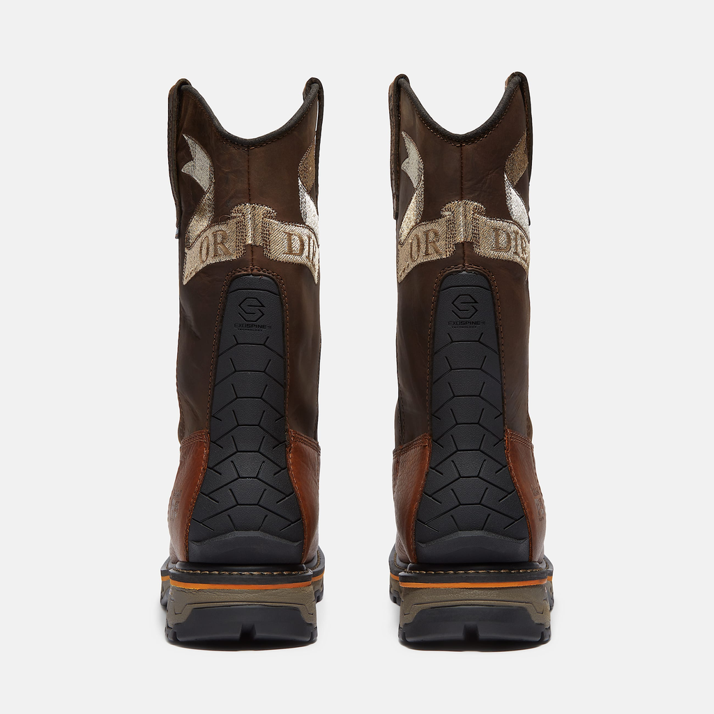 Mens True Grit Live Free or Die Pull-On Soft Toe Waterproof Work Boot - Image 4