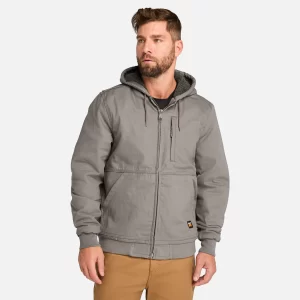 Mens Timberland PRO? Gritman Fleece-Lined Hooded Canvas Jacket
