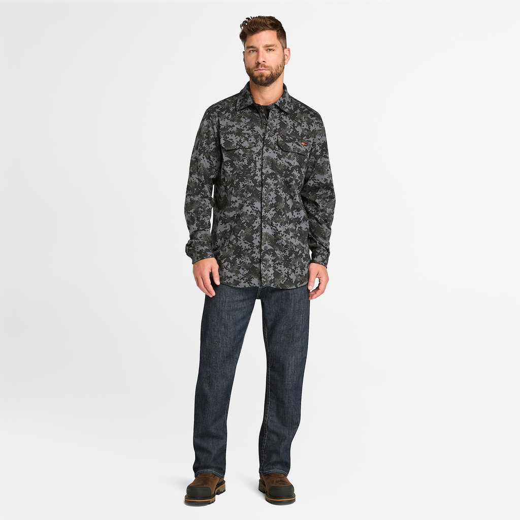Mens Timberland PRO? Grit-N-Grind Flame-Resistant Flex Denim Work Jeans - Image 2