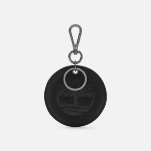 Round 2-Sided Leather Key Ring