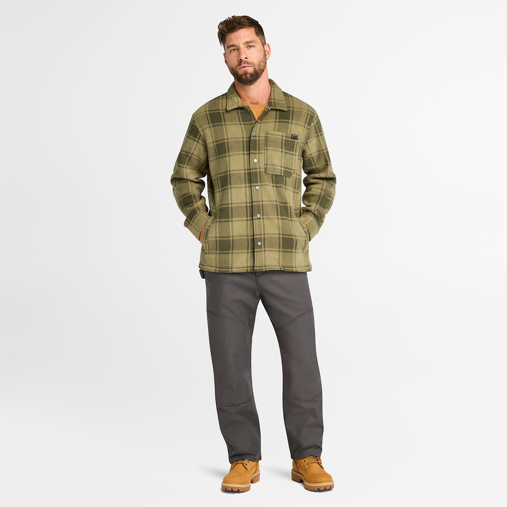 Mens Timberland PRO? Gritman Check Heavyweight Fleece Shirt - Image 2