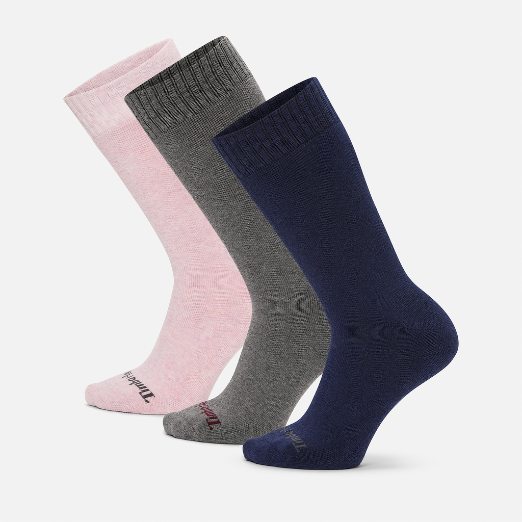 Womens Ashland 3-Pack Heathered Boot Crew Sock