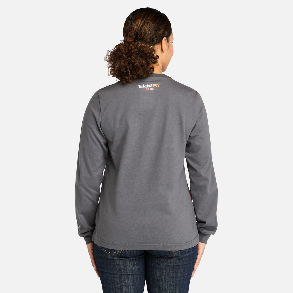 Womens Timberland PRO? Cotton Core Flame-Resistant Long-Sleeve T-Shirt - Image 5