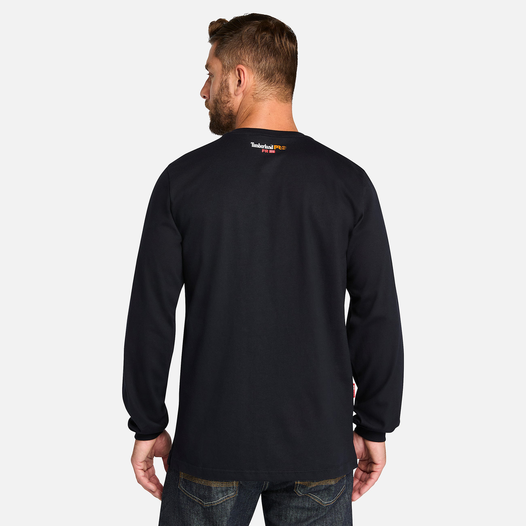 Mens Timberland PRO? Cotton Core Flame-Resistant Long-Sleeve Henley - Image 3