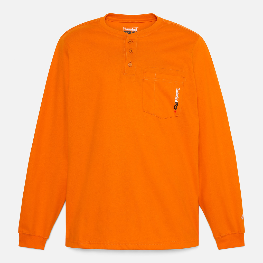 Mens Timberland PRO? Cotton Core Flame-Resistant Long-Sleeve Henley - Image 5