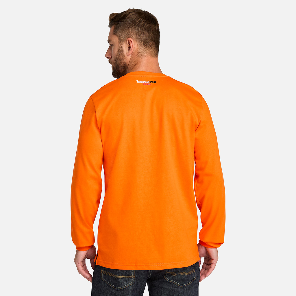Mens Timberland PRO? Cotton Core Flame-Resistant Long-Sleeve Henley - Image 4