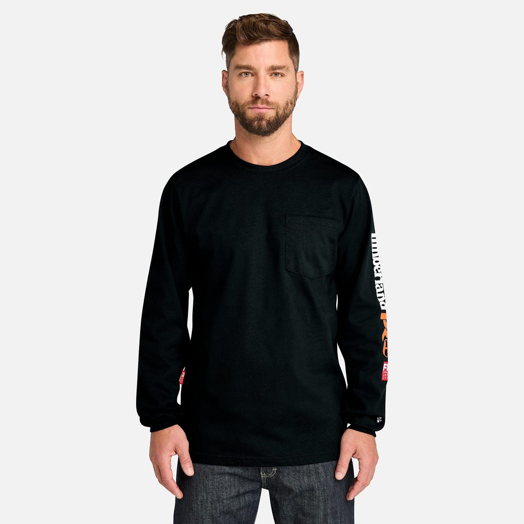 Mens Timberland PRO? Cotton Core Flame-Resistant Long-Sleeve T-Shirt