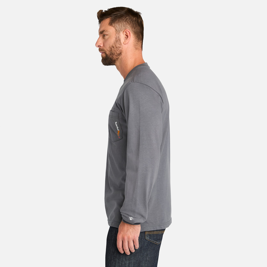 Mens Timberland PRO? Cotton Core Flame-Resistant Long-Sleeve T-Shirt - Image 6