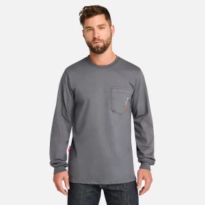 Mens Timberland PRO? Cotton Core Flame-Resistant Long-Sleeve T-Shirt