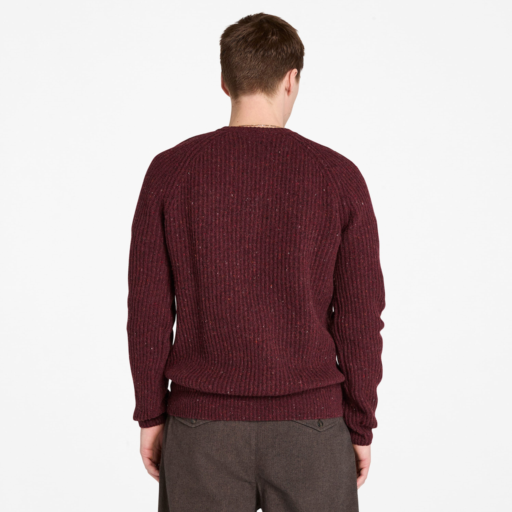 Mens Chunky Yarn Crewneck Sweater - Image 3