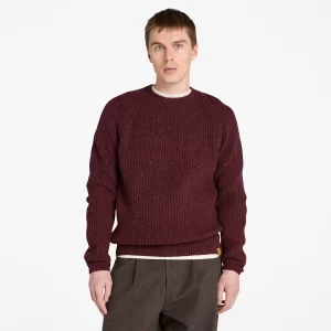 Mens Chunky Yarn Crewneck Sweater