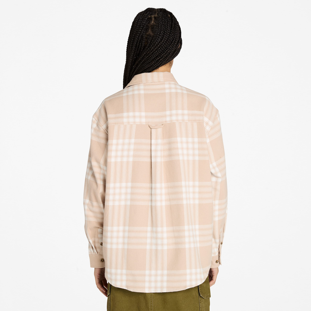 Womens Midweight Flannel Pocket Shirt - Image 3
