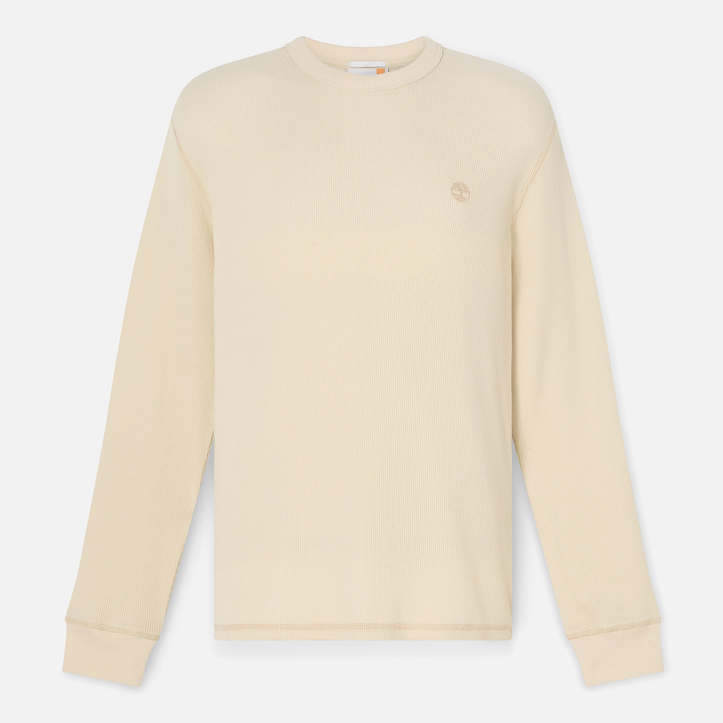 Mens Wharf River Waffle Long-Sleeve Polo Shirt - Image 2