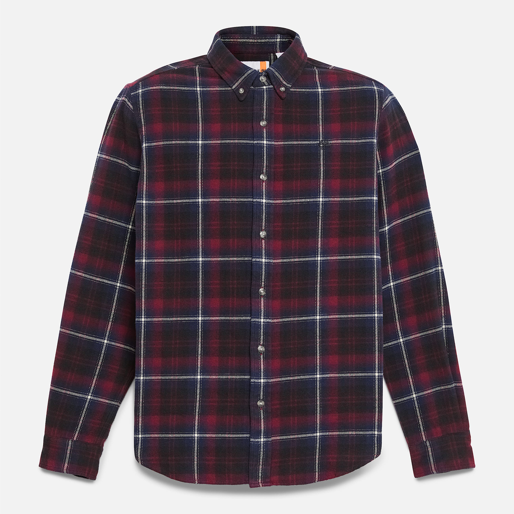 Mens Midweight Flannel Checkered Shirt - Image 4