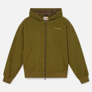 Washed Duck Canvas Hooded Bomber